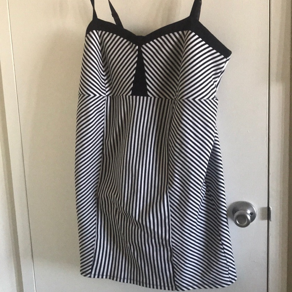 Striped bodycon dress